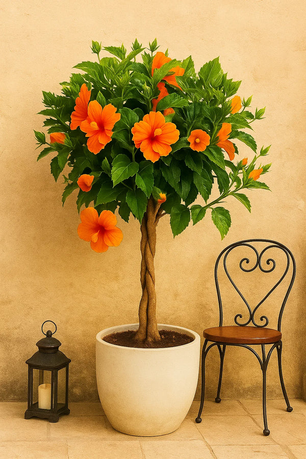 プルメリア Del Ray Peach Hibiscus Double Peach Tree Reg – ShopTropicals