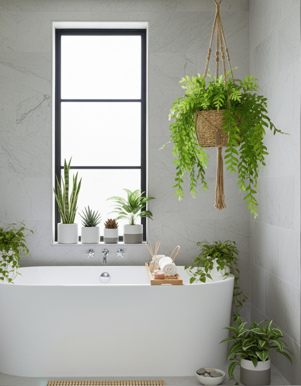 Cactus Fern Leaf In A Hanging Basket