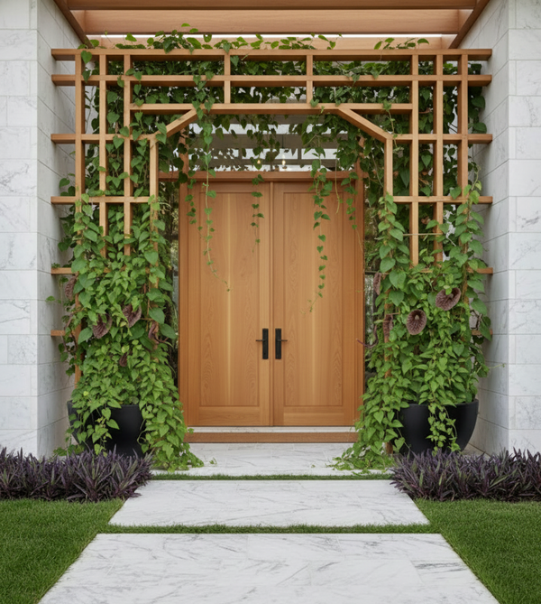 Copperleaf Dutcmans Pipe Calico on a Trellis / Few blooms