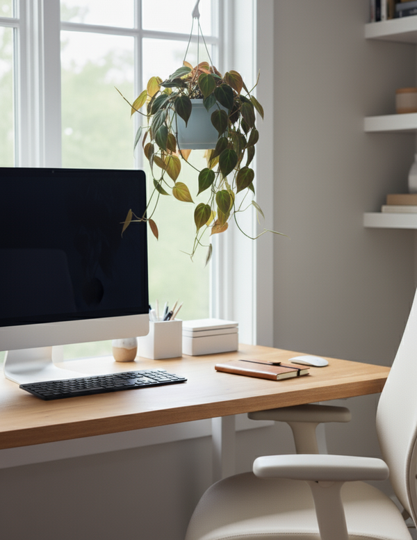 Philodendron Micans In A Hanging Basket