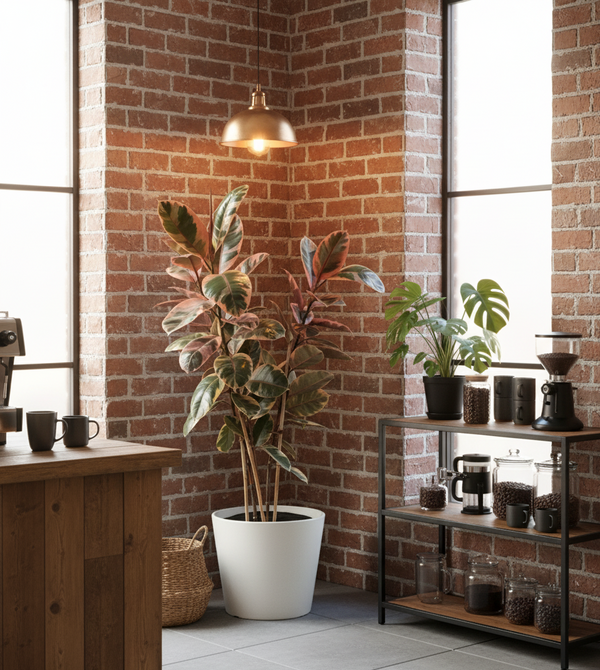 bush indoor plants Ficus Elastica Ruby Bush – ShopTropicals