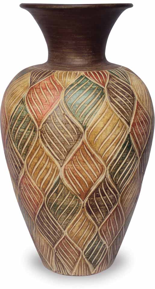 Vase with Lotus Petals Design