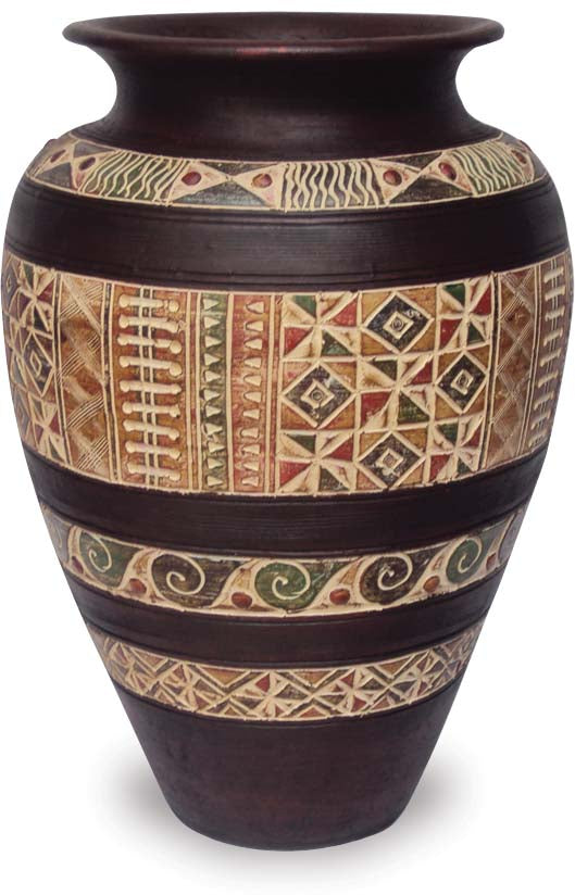 Vase with Tracery Design