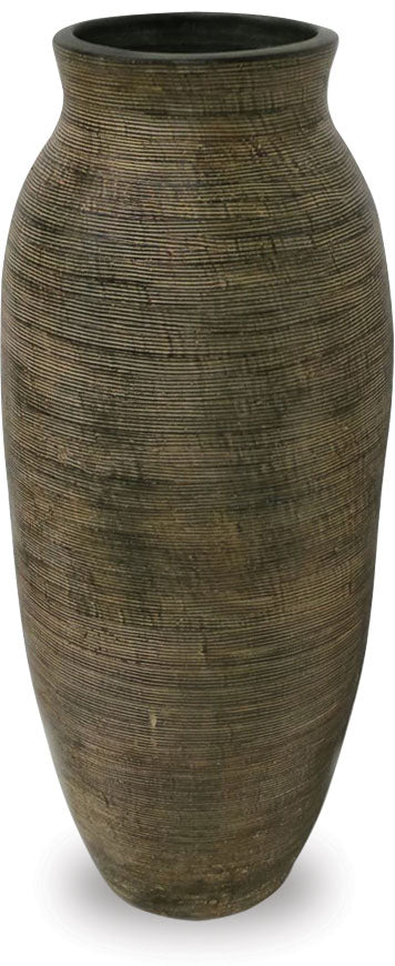 Tall Vase with Scratch Design