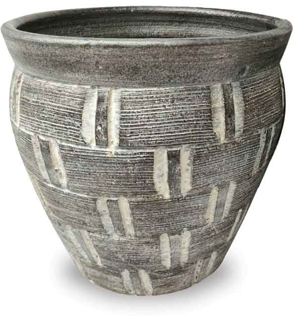 Planter with Weave Pattern