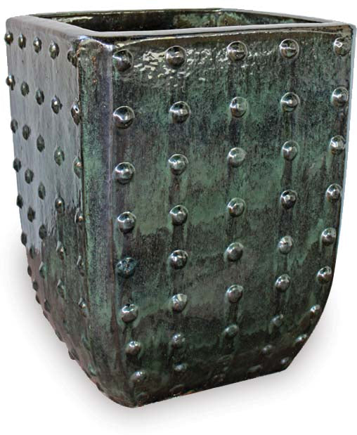 Square Pot with Dots