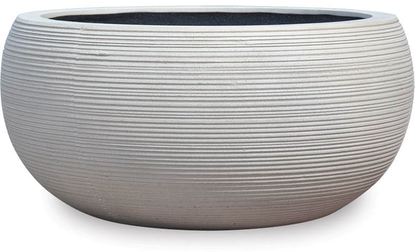 FeatherStone Textured Low Bowl Planter