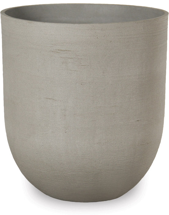 fiber planting pots Sand-Fiber Round Pot with Horizontal Scratch Design – ShopTropicals