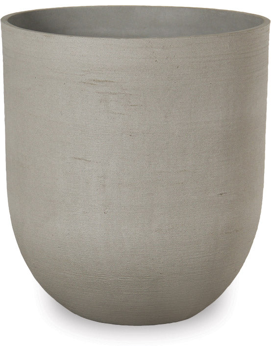 Sand-Fiber Round Pot with Horizontal Scratch Design