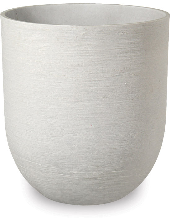 Sand-Fiber Round Pot with Horizontal Scratch Design
