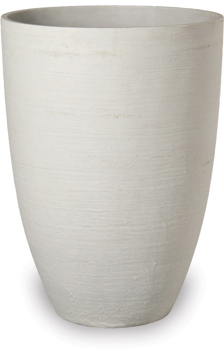 Sand-fiber Tall Egg Pot with Horizontal Scratch Design