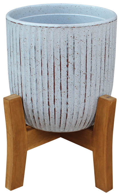 planter with legs indoor Indoor Planter with Hand Painted Design & Wood Legs – ShopTropicals