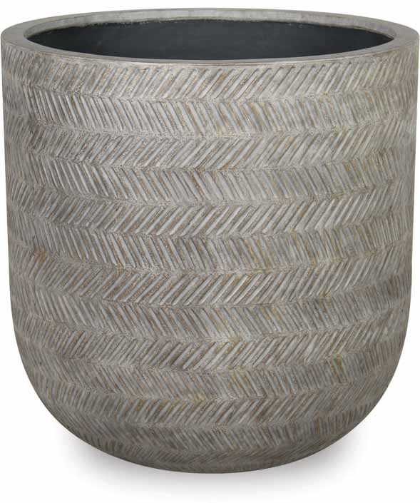 Fishbone Texture Fishbowl Pot
