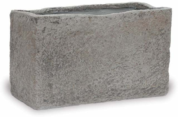 Grey Stone Rectangular Planter